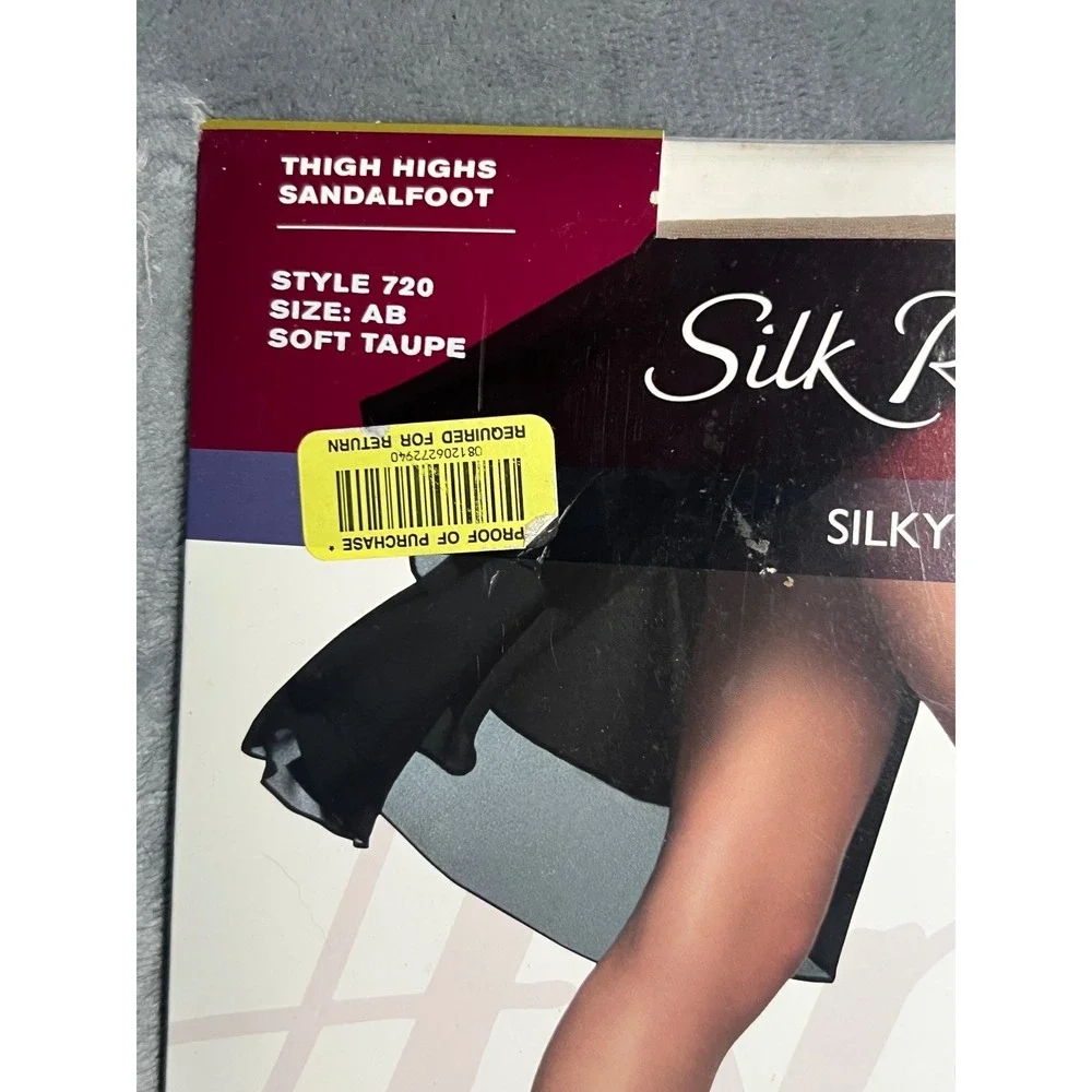 Vintage Hanes Silk Reflections Thigh Highs‎ AB Soft Taupe Style 720 Sealed